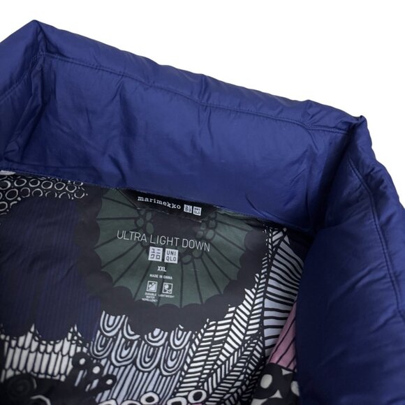 MARIMEKKO UNIQLO Ultra Light DOWN FILL Winter Puffer Parka Jacket Coat Women XXL - Picture 4 of 6